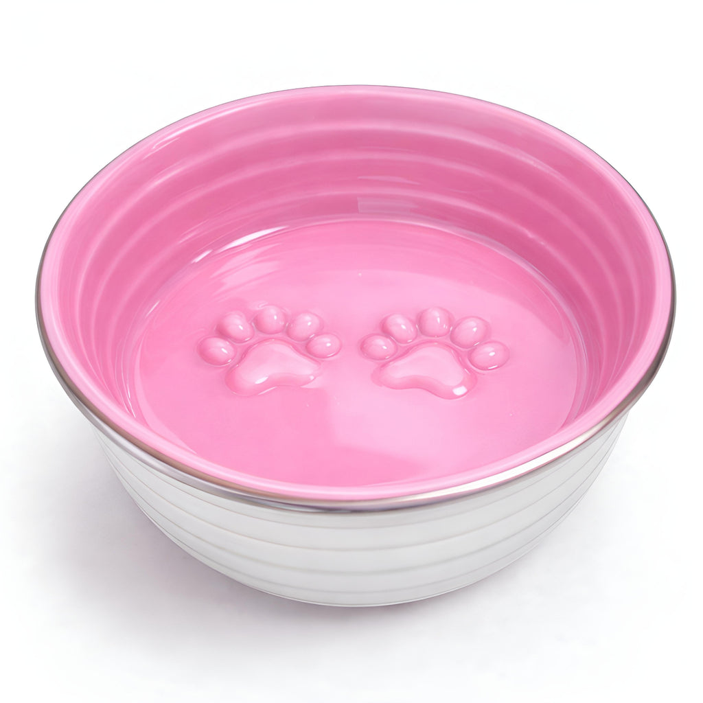The Poppy Collection Dog Bowl - Pink