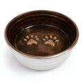 The Poppy Collection Dog Bowl - Chocolate