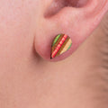 Tear Recycled Skateboard Stud Earrings