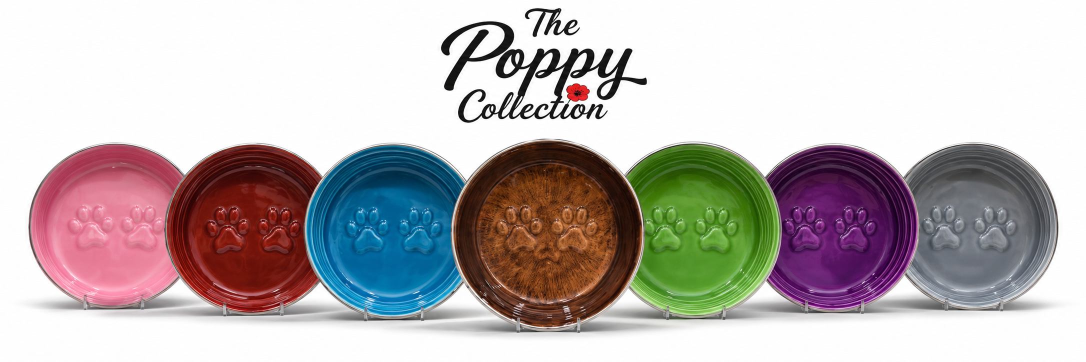 The Poppy Collection Dog Bowl - Violet
