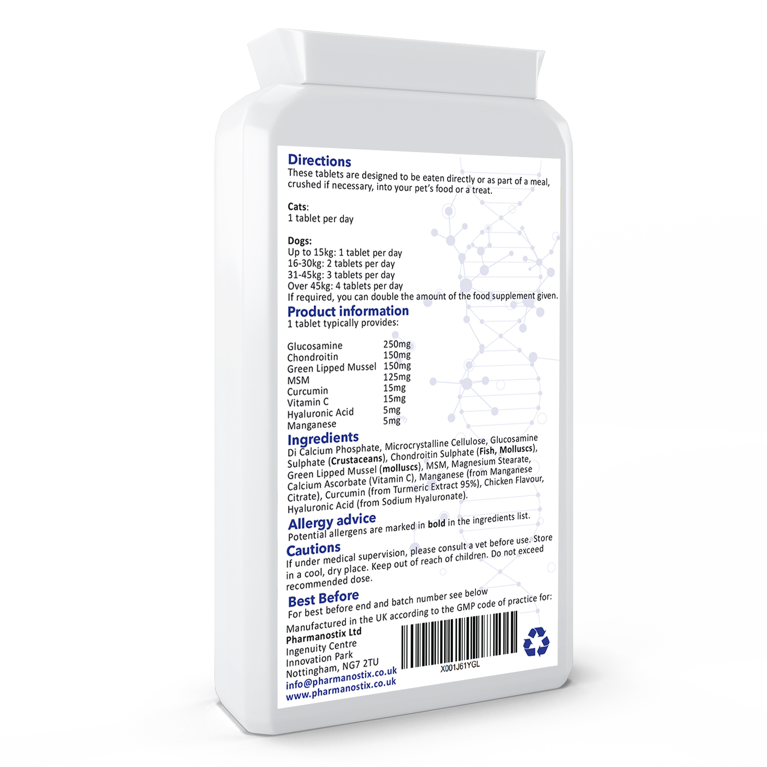 Pet Flex- Dog Joint Support Supplement for Pets -Chondroitin, MSM, Green Lipped