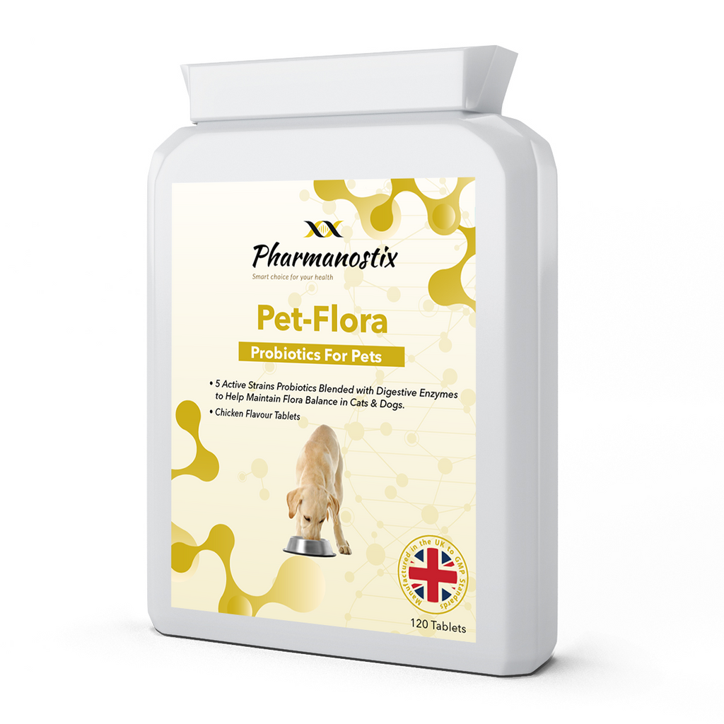 Pet-Flora Probiotics For Dogs and Cats, 120 Chicken Tablets